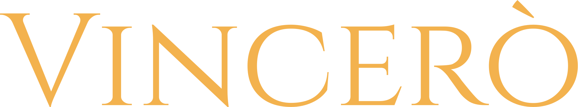 Vincerò logo header